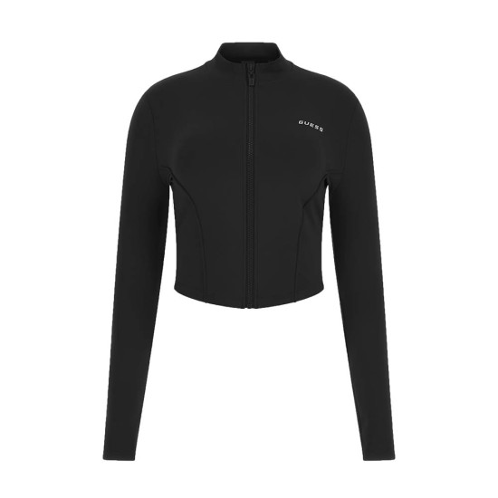 Guess Γυναικεία μακρυμάνικη μπλούζα Aleta Zip Active Top